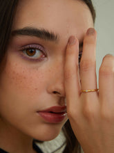 wearing Nora Thin Gold Ring